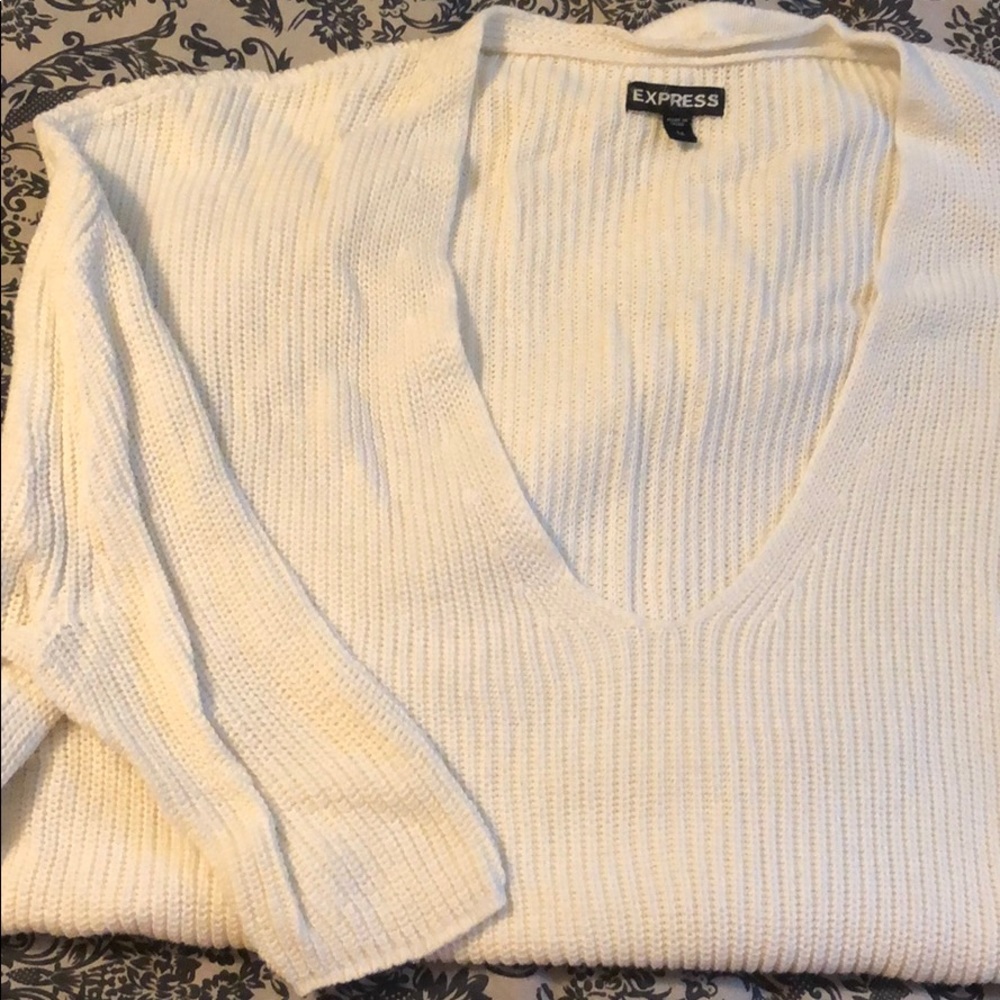 Express Short Sleeve Lightweight Sweater Sz M